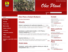 Tablet Screenshot of obecplana.cz